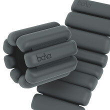 Bala Bangles Pesas para mueca y tobillo para mujeres y hombres (carbn vegetal) Juego de pulsera de silicona ajustable de 1 libra para gimnasi