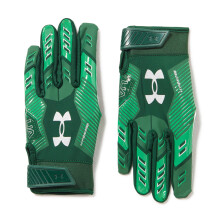 Under Armour Miesten F9 Nitro -jalkapallohanskat (301) Forest Green/Team Kelly Green/Metallic Silver Medium