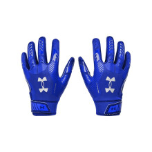 Under Armour Boysin Pee Wee F9 -jalkapallohanskat (400) Royal/Capri/Metallic Hopea yksi koko sopii useimpiin