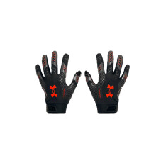 Under Armour Miesten F9 Nitro Novelty -jalkapallohanskat (001) Musta/Castlerock/Atomic Small