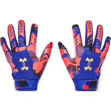Under Armour Boys F9 Novelty Football Gloves (400) Royal/Royal/Red Large