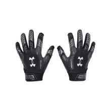 Under Armour Boysin F9 Nitro -jalkapallohanskat (001) Musta/Castlerock/Metallic Silver Large