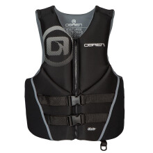 O'Brien - Chaleco salvavidas tradicional de neopreno USCGA para hombre, color negro, talla XS