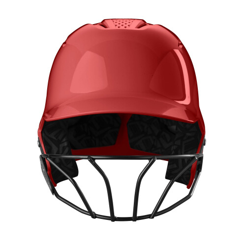 EvoShield XVT 2.0 Gloss Batting Helmet with Facemask - Scarlet X-Small 1