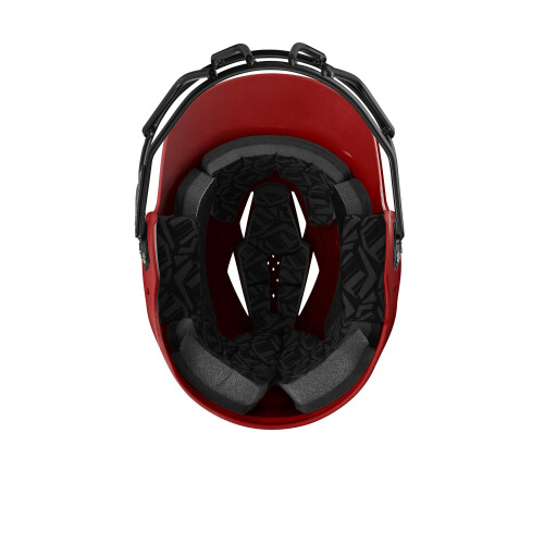 EvoShield XVT 2.0 Gloss Batting Helmet with Facemask - Scarlet X-Small 2