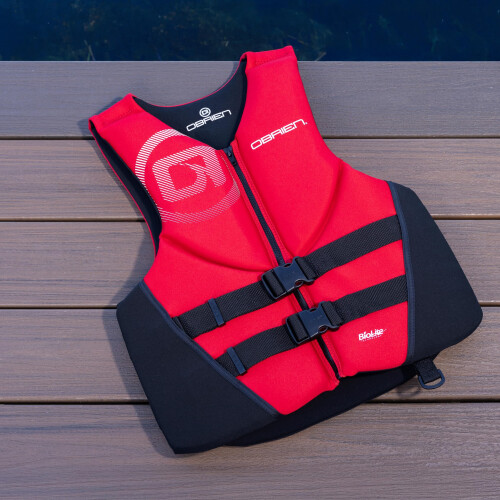 O'Brien Traditionel neopren USCGA redningsvest til m?nd R?d X-Large 1