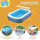 Bestway H2OGO! Piscina familiar inflvel com sombra de vero de 8 ps, 4 polegadas x 70 polegadas para crianas de 6 anos acima 2