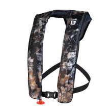 Chaleco salvavidas inflable BLUESTORM x Kryptek Cirrus 26 PFD para adultos (Obskura Skyfall Tan Camo) | Chaleco salvavidas autoinflable automαtic