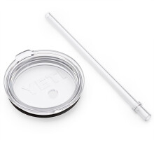 YETI Rambler Ersatzdeckel mit Trinkhalm, für 16 & 20 oz Stapelbare, 20 oz Becher, 24 oz Becher, 25 oz Trinkhalm Becher
