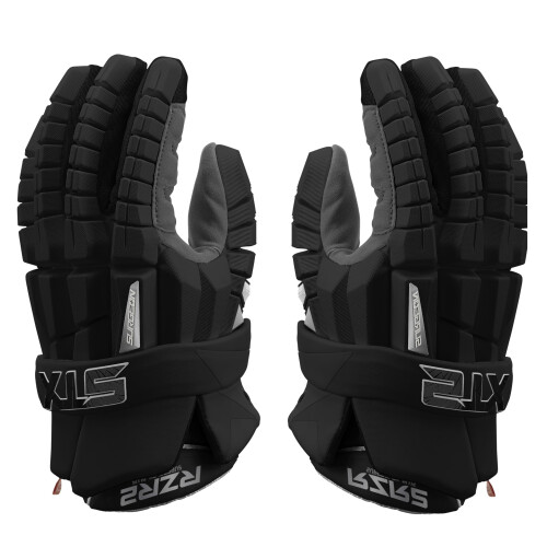 STX Lacrosse Surgeon RZR 2 Handschuhe Schwarz Medium Paar