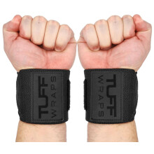TuffWraps 16"""" h?ndledsstropper til tr?ningscenter - Ingen tommelfingerl?kker - Styrkel?ftning V?gtl?ftning og b?nkpresst?tte - Holdbare h?ndleds