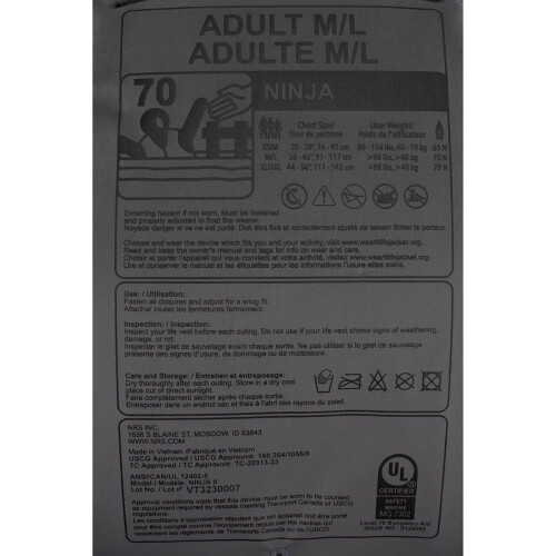 Chaleco salvavidas NRS Ninja PFD - Ciruela X-Small/Medium 2