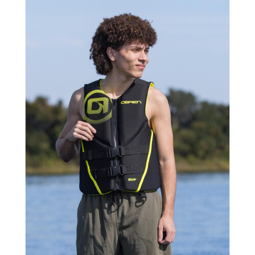O'Brien Heren Traditionele Neopreen USCGA Redder, Geel, Groot 2