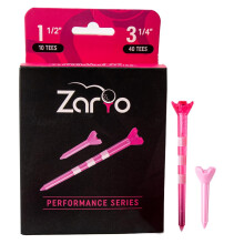 Zario Plastic Golf Tees 50 Pack Lange 3 1/4 Inch & Short 1 1/2 Inch N?sten Unbeakable til m?nd og kvinder - (Pink)