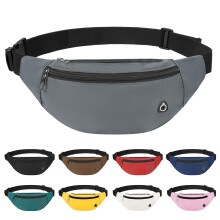 Frenou Fanny Pack noknek s frfiaknak Crossbody Bag Crossbody tska llthat pnttal utazshoz Futs trzs Gyalog edzs Szrke