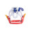 Burton - Fixations de snowboard Step On Grom pour enfants, blanc/multi M 3