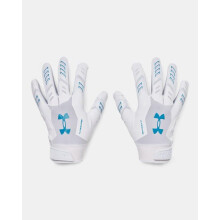 Under Armour frfi F9 Nitro jszeru futballkesztyuk (105) fehr/tvoli szrke/metl tape kzepes