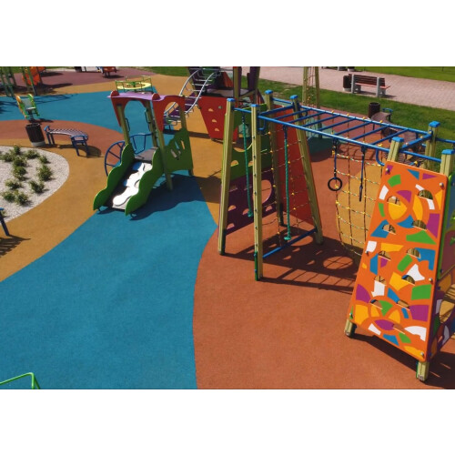 Fast Patch Reparaturset für Gummispielfläche (Rot/Schwarz, Klein) 2