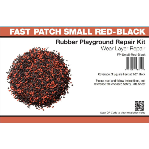 Fast Patch Reparaturset für Gummispielfläche (Rot/Schwarz, Klein) 1