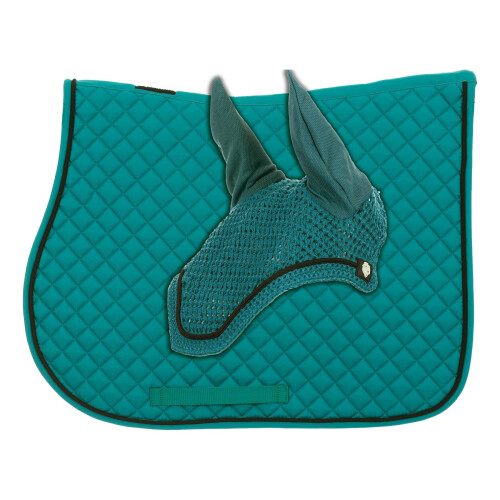 Conjunto de sela e gorro multifuncional Equinavia Voss para cavalos - Turquesa - Cavalo 1