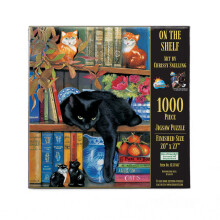 SUNSOUT INC - Op de plank - 1000 pc's puzzel van kunstenaar: Chrissie Snelling - Afgewerkt formaat 20"" x 27"""" - MPN# CL59367