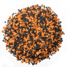Kit di riparazione per superfici versate sul posto Fast Patch per fissare il parco giochi in gomma (arancione/nero piccolo)