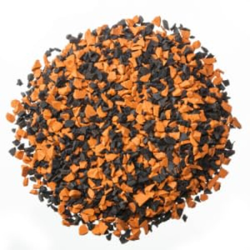 Fast Patch Reparaturset für Gummispielplatzbelag (Orange/Schwarz, Klein)