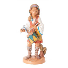 Fontanini by Roman Inc., Jareth der Trommler, 5" Hirten-Kollektion, Krippenfigur und Zubehör