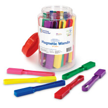 Learning Resources Lot de 24 baguettes magntiques pour enfants de 5 ans et plus Exploration scientifique Comptences d'observation Fournitures d