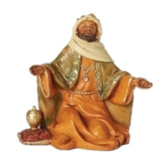 Fontanini von Roman, König Balthasar, 5" Figuren für die Krippe, handgefertigt in Italien