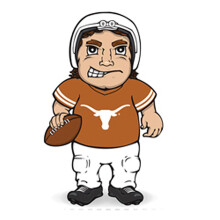 SC Sports NCAA 14"""" Tanecn hudebn Halfback Tm NCAA: Texas