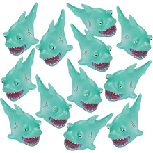 Fun Express Mini Shark Squirt Leget?j - S?t med 12 - Poolbadekar og festgaver - VBS Vacation Bible School Supplies/Decor