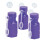 Hexagon Mini Bubble Flaskor 48 delar Brllopsfdelsedagsfest Favors Bubble Wands (lila) 1