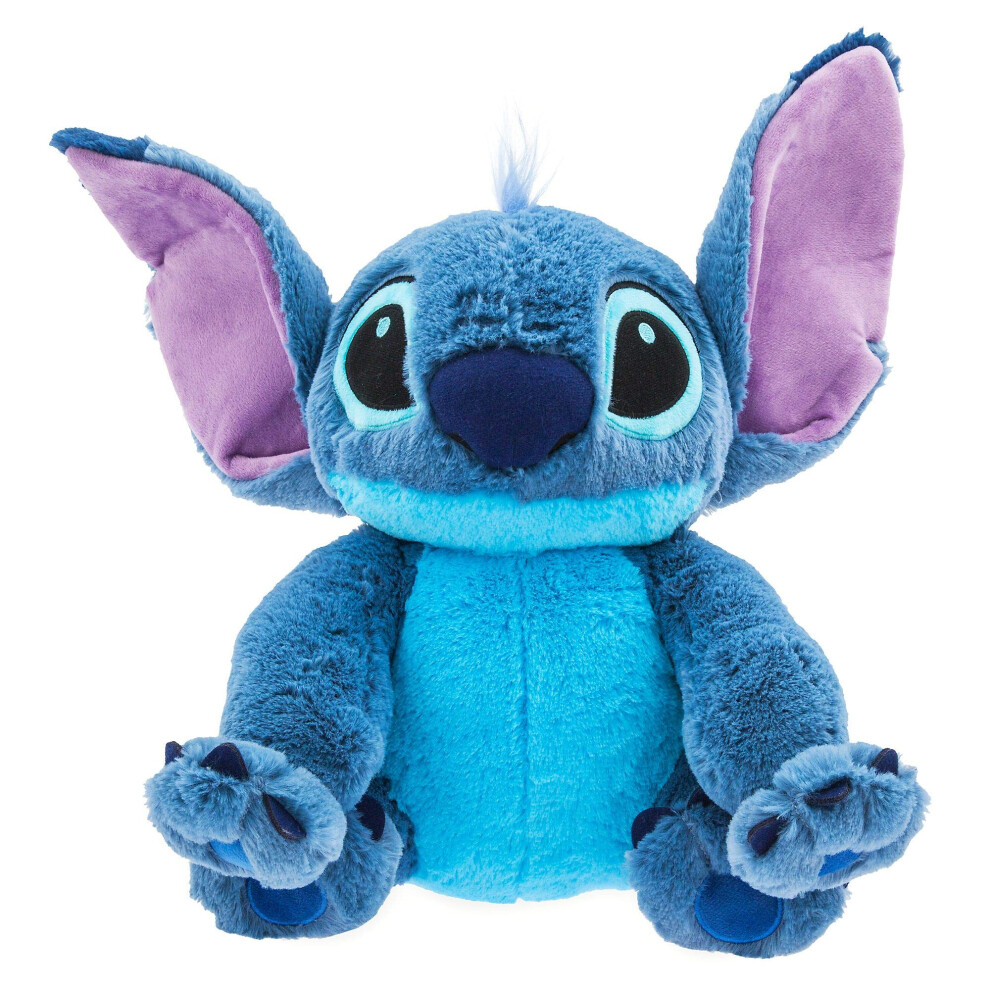 Disney Store Stitch Plush Soft Toy, 15”, Lilo And Stitch, Cuddly Alien Soft Toy With Big Floppy Ears And Fuzzy Texture, Suitable For All Ages