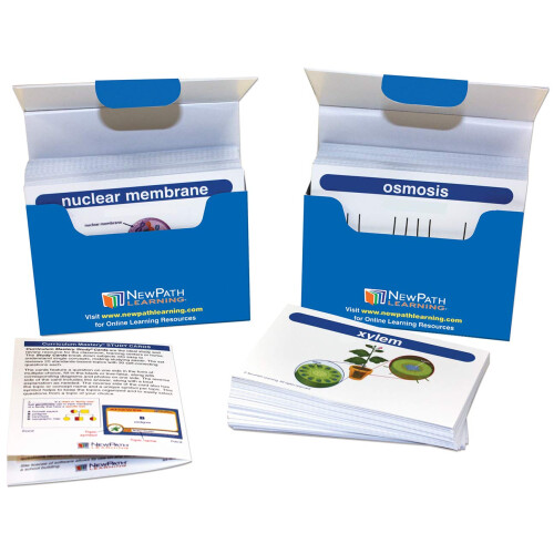 NewPath Learning Life Science Vocabulary Builder Flash Card Set Middle School