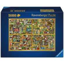 Puzzle 18 000 palasta Taikakirjasto XXL, Colin Thompson, Aikuisille ja yli 14-vuotiaille lapsille, Fantasia, 17825, Ravensburger