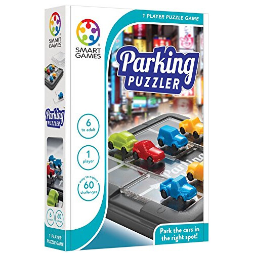 SmartGames Parking Puzzler Παιχνίδι Δεξιοτήτων με 60 Προκλήσεις για 7+ 1