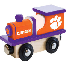 MasterPieces NCAA Clemson Tigers Motor de trem de brinquedo de madeira real