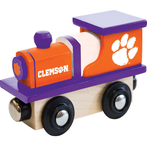 Masterpieces NCAA Clemson Tigers Real Wood Toy Train Engine