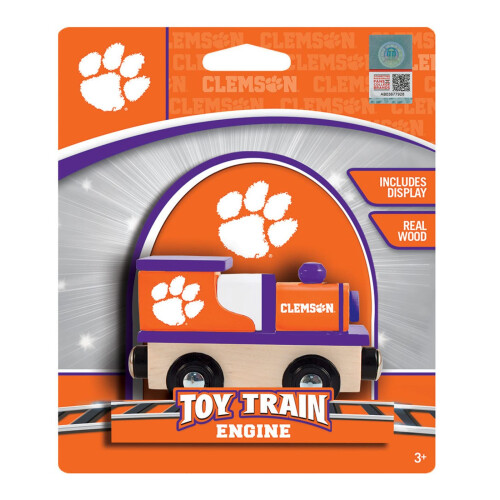 Masterpieces NCAA Clemson Tigers Real Wood Toy Train Engine 1