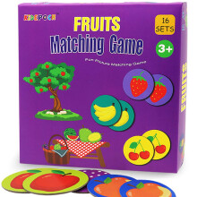 KiDEPOCH Memory Match-spil - 16 matchende par f?rskole-hukommelsesspil med Barnyard Element Ikke-giftigt p?dagogisk Memory Matching-spil Perfekt