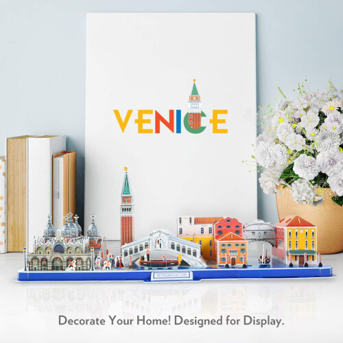 CubicFun 3D Puzzle για Ενήλικες & Παιδιά, Μοντέλο Βενετίας, Σαν Μάρκο, Ριάλτο 2