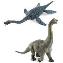 EOIVSH 2 Pack Hracky na figurku velkho dinosaura Brachiosaurus & Plesiosaurus Jumbo Realistick dinosaurus Hrac sada Party Favors Drek k narozenin