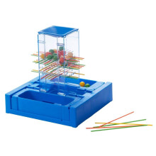 Mattel Games Travel Kerplunk brbart barnspel med inbyggd frvaring fr 5-ringar och uppt