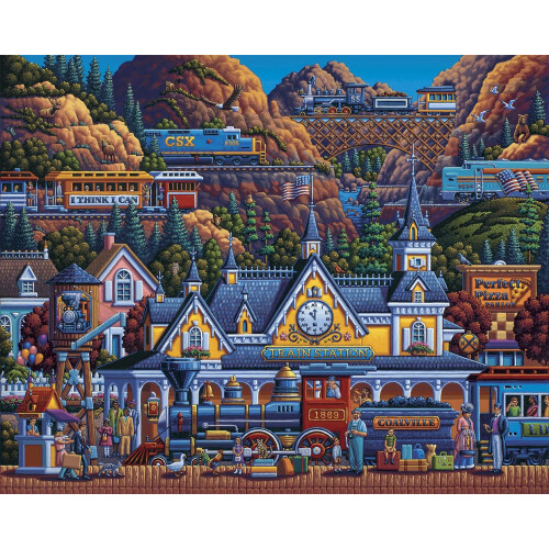Puzzle Dowdle - Gare - 1000 pices 1