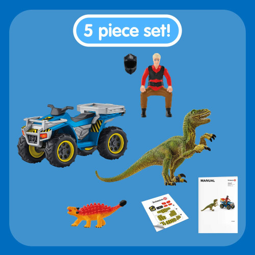 Schleich Σέτ Δεινοσαύρων Schleich, Σέτ Παιχνιδιού Δεινοσαύρων με ATV, Ηλικίες 4+ 2