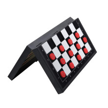 Gra planszowa Magnetyczne Warcaby i elementy do sprawdzania magnetycznego Mini przenosny zestaw podrzny o wymiarach 9,8 x 9,8 cala