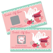 Big Dot of Happiness Virgos Lets Par-Tea Kerti Tea Party Game Kapars krtyk 22 darab