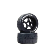 ARRMA DBOOTS HOONS 53/107 2.9 pneumatici con cintura pre-montata in argento da 17 mm esagono 5-razza (2) ara550084 nero