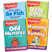 H?jdepunkter Klassiske kortspil til b?rn i alderen 4-12 Inkluderer Twists on Go Fish Old Maid Rummy Crazy Eights